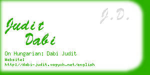 judit dabi business card